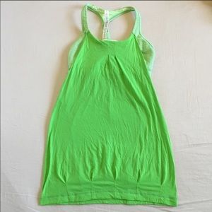 Lululemon Practice Freely Tank in Green